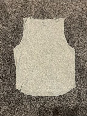 American Eagle Outfitters Heather Gray Ribbed Tank